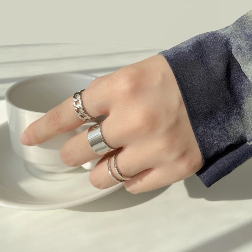 💎✨ Silver Ring Set - Picture 4 of 7